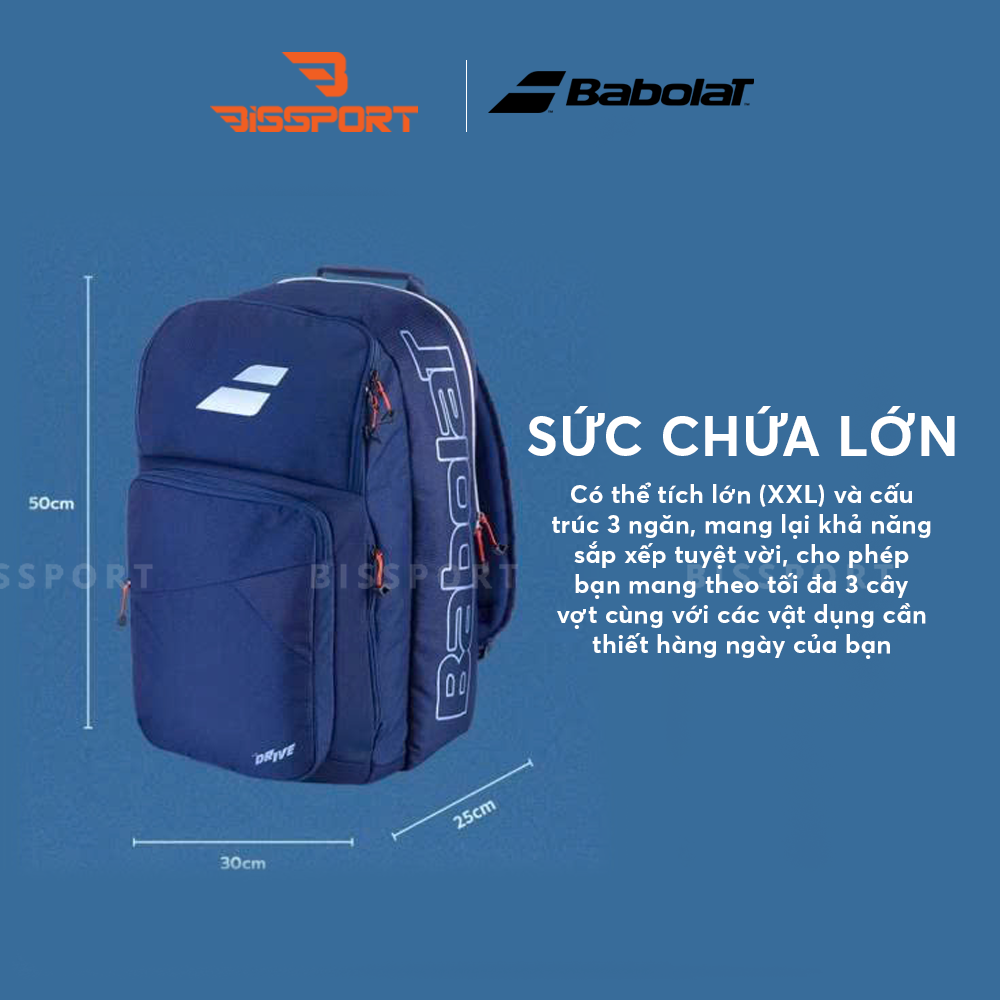 Balo Pickleball / Tennis Babolat BP PURE DRIVE 11th GEN Chính Hãng - Tiên Lợi - Đa Dụng - Chắc Chắn - Bền Bỉ